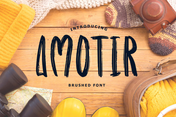 Amotir: The Brushed Font for Modern Design