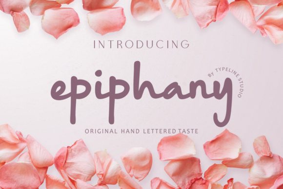 Epiphany: Integrating a Delicate Handwritten Font into Professional Workflows