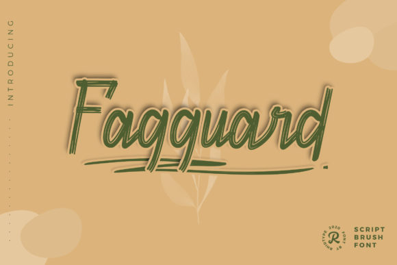 Fagguard: A Versatile Brushed Script for Modern Branding