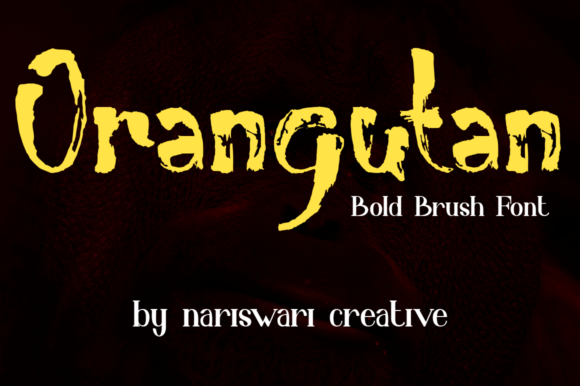 Orangutan Font: Bold, Rough, and Uniquely Shaped