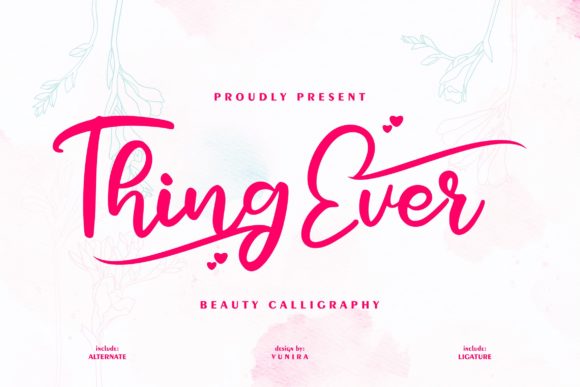 Thing Ever: The Handwritten Font for Authentic Branding