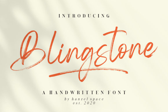 Why Blingstone Is the Handwritten Font Your Next Design Project Needs