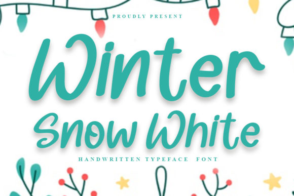 Winter Snow White: A Romantic Handwritten Font